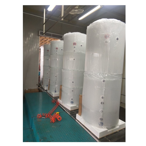 Dipòsit d'emmagatzematge d'aigua calenta multifunció d'acer inoxidable 60L-1500L 