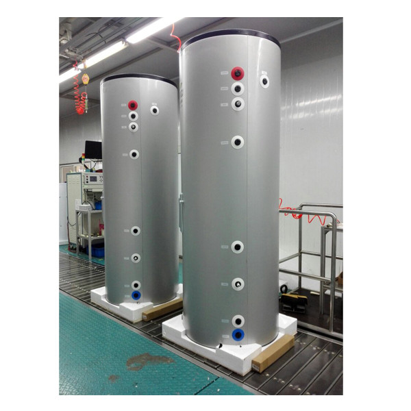 Recipient de pressió vertical fabricat en acer al carboni de 1500 litres per a aplicacions d'aigua potable 