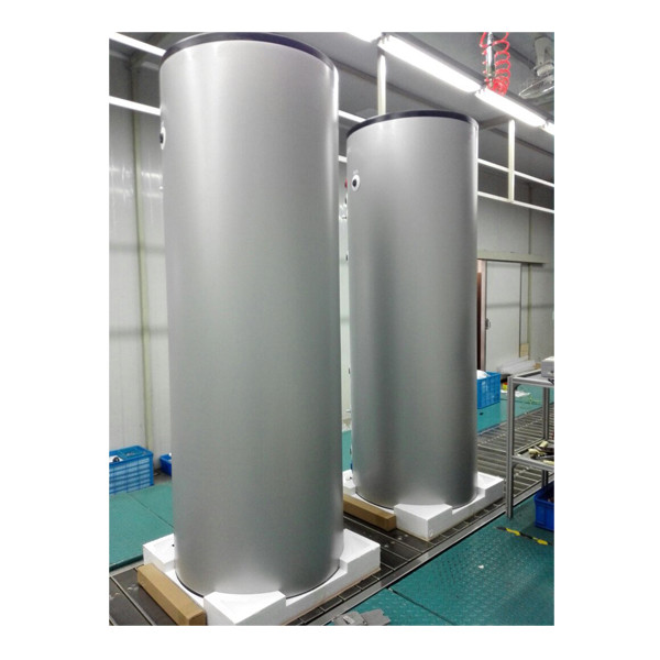 Dipòsit d’emmagatzematge d’aigua o solució horitzontal vertical amb revestiment d’acer inoxidable 