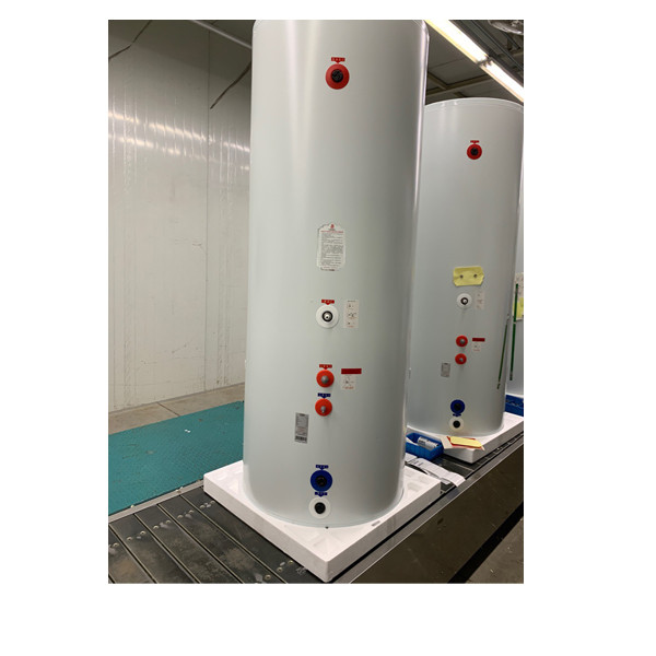 Dipòsit d'aigua calenta aïllada: instal·lació vertical 