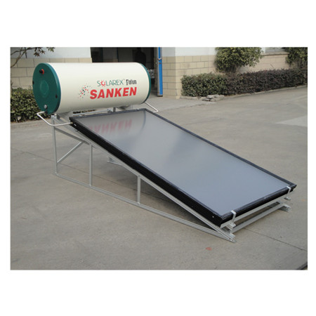 Col·lector solar dividit de canonada de calor al terrat per a escalfador d’aigua calenta